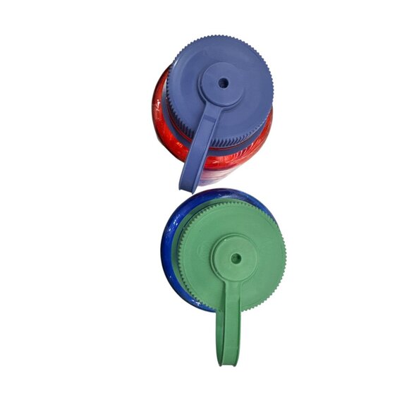 Nalgene 32 fl oz (2PACK) Plastic Narrow Mouth Water Bottle(Marmalade/Cornflower) - Picture 2 of 4